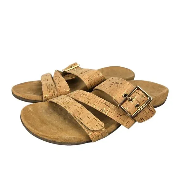 Vionic Shoes Vionic Skylar Cork Slide Sandals Sz Adjustable